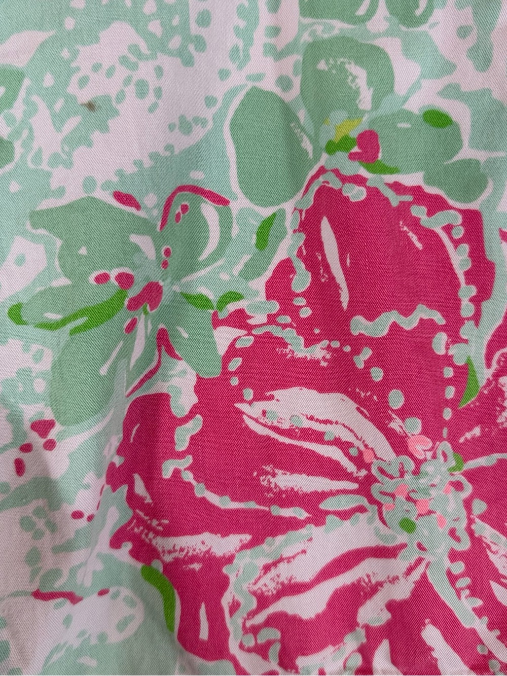Lilly Pulitzer Callahan Floral Cotton Shorts - Pink & Mint Size 10 - Picture 4 of 8